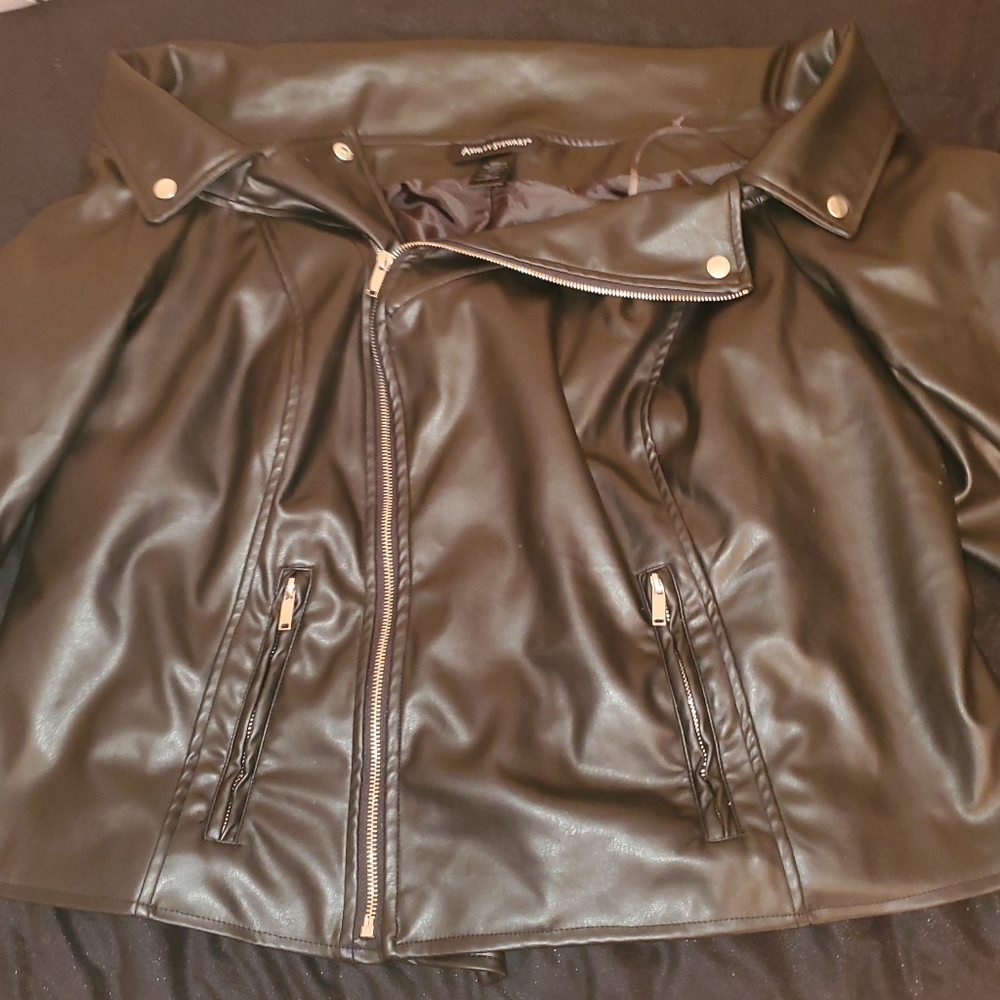 Ashley Stewart Faux Leather Jacket